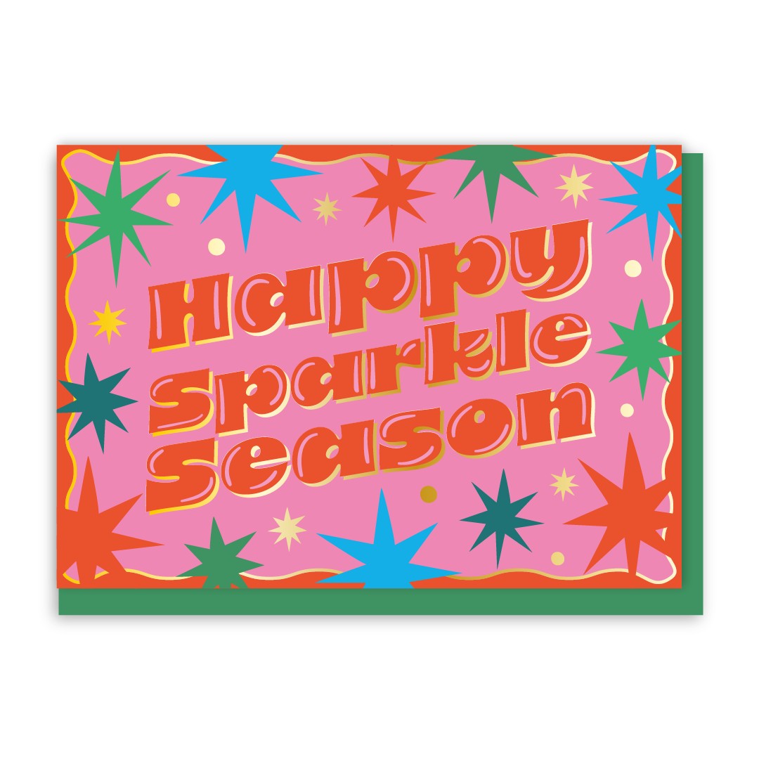 GC224-In Real Life-Sparkle Season-Xmas Card-To The Disco!