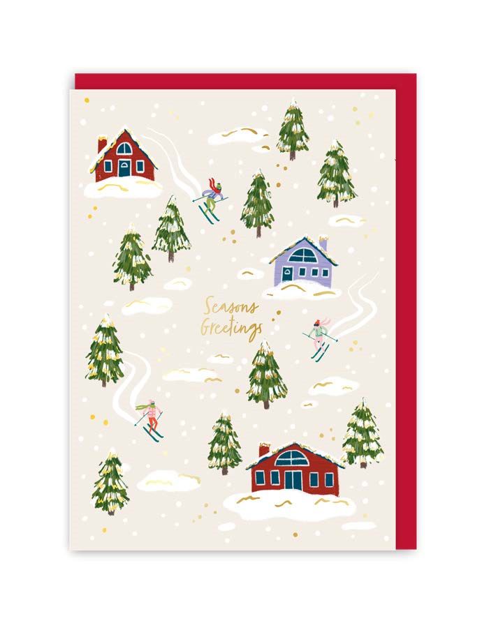 GC353-In Real Life-Merry Christmas Tree Large-Xmas Card-Merry And Bright