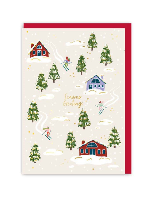 GC353-In Real Life-Merry Christmas Tree Large-Xmas Card-Merry And Bright