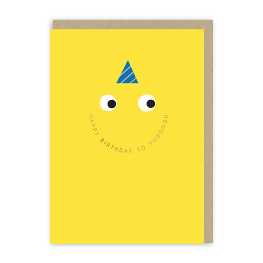 GC392-In Real Life-Birthday Face-Card-Smiley Pop