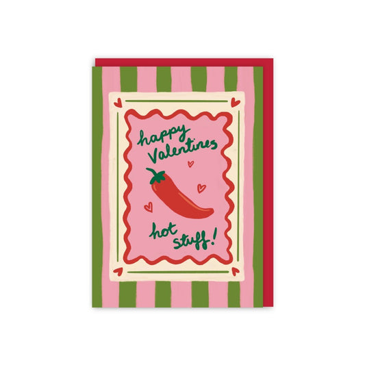GC394-In Real Life-Happy Valentine'S Hot Stuff-Card-Valentine'S Treats