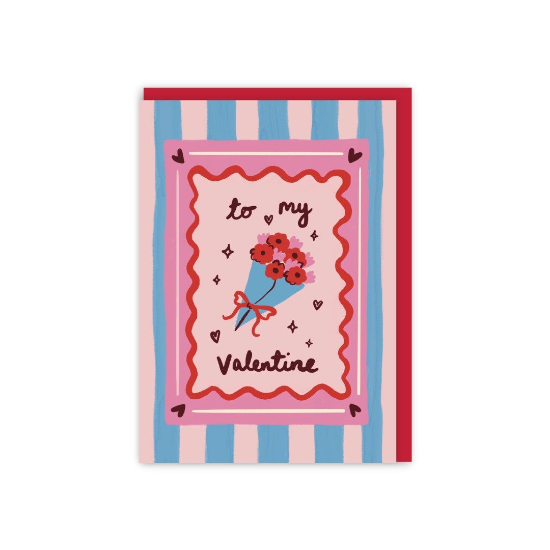 GC402-In Real Life-Valentine'S Bouquet-Card-Valentine'S Treats
