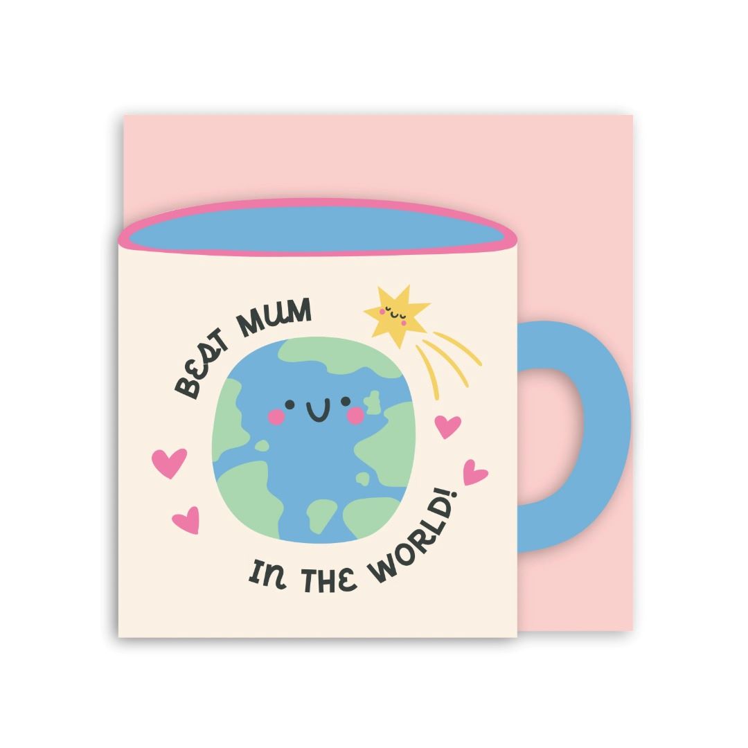 GC407-In Real Life-Best Mum In The World-Card-Cup Of Joy
