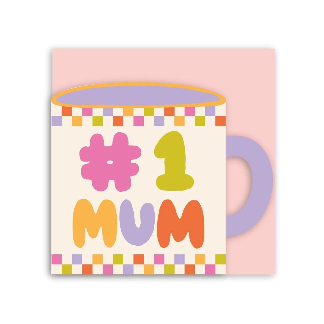 GC408-In Real Life-Number 1 Mum-Card-Cup Of Joy