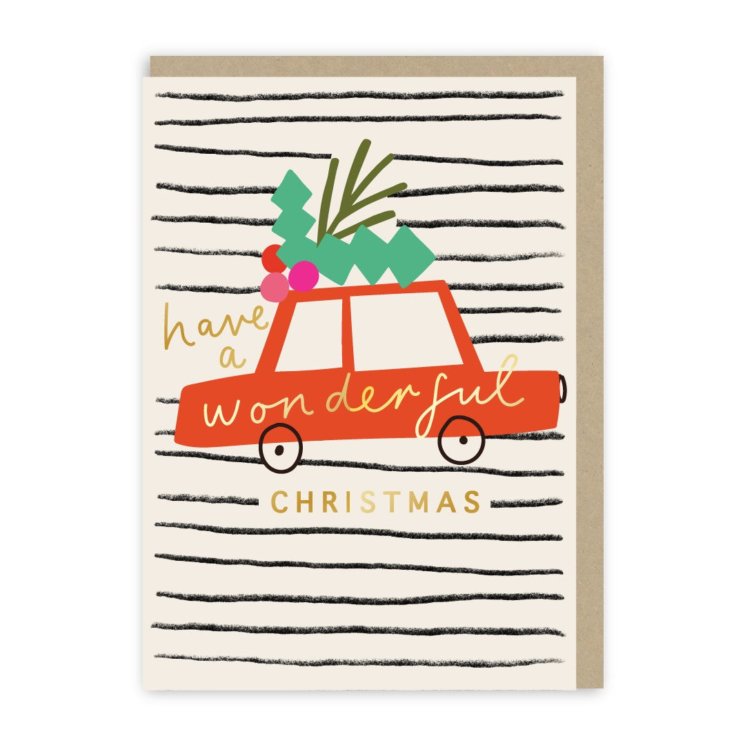 GC422-In Real Life-Christmas Car-Xmas Card-Christmas Joy