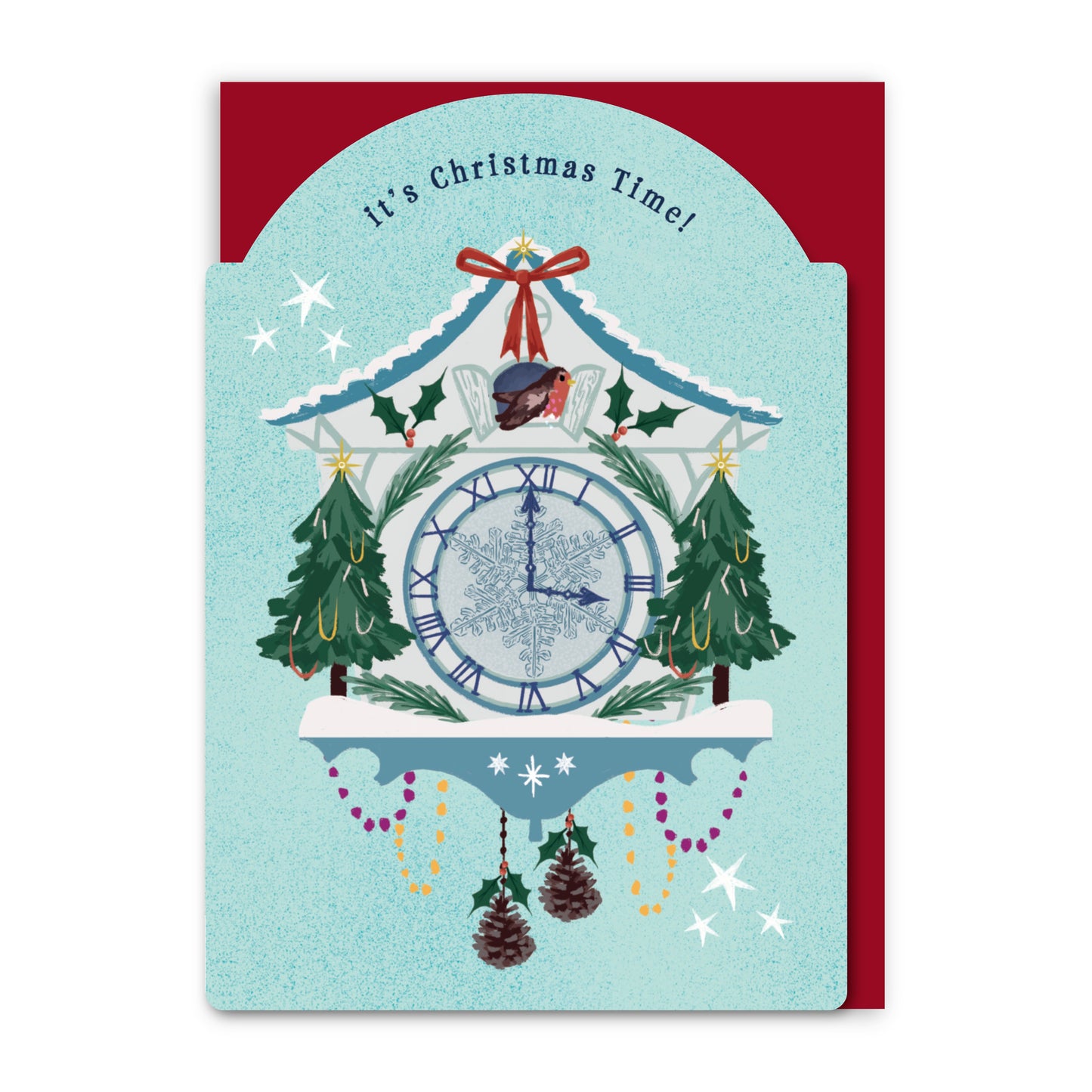 GC442-In Real Life-It'S Christmas Time!-Xmas Card-Festive Star