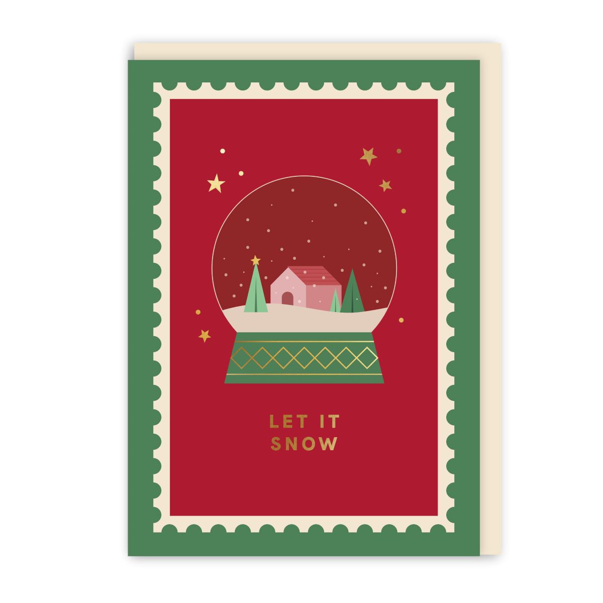 GC471-In Real Life-Merry Mail 8Pk-Xmas Card Pack-8 Px 2 Designs