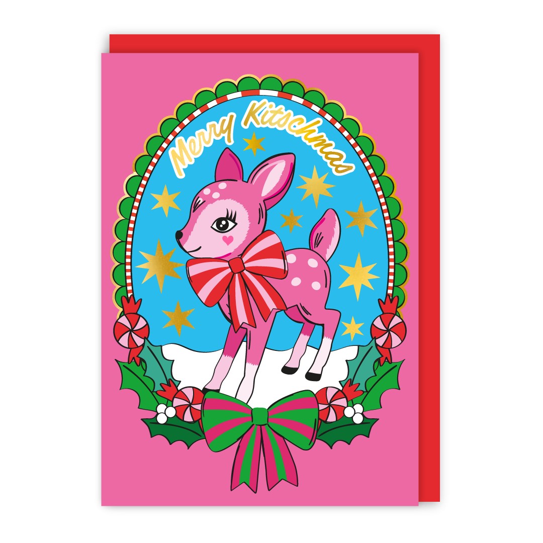 GC473-In Real Life-Merry Kitchmas-Xmas Card-Merry Kitschmas