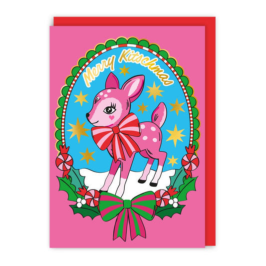 GC473-In Real Life-Merry Kitchmas-Xmas Card-Merry Kitschmas