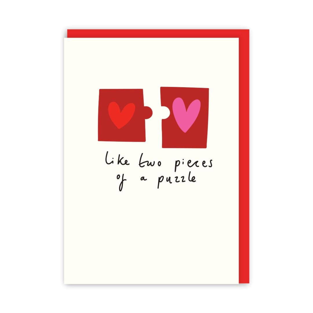 GC577-In Real Life-Heart Jigsaw-Card-