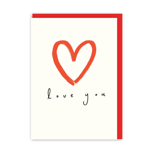 GC582-In Real Life-Love You Outline Heart-Card-