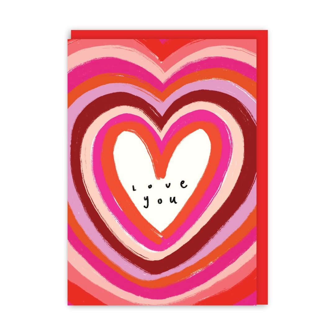 GC584-In Real Life-Groovy Heart-Card-