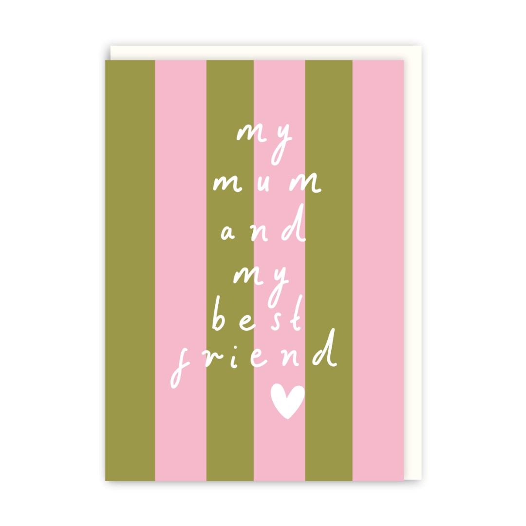 GC626-In Real Life-Mum & Best Friend With Heart-Card-