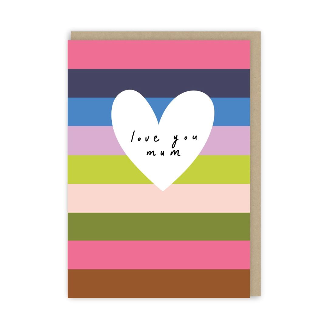 GC642-In Real Life-Love You Mum Heart Stripe-Card-
