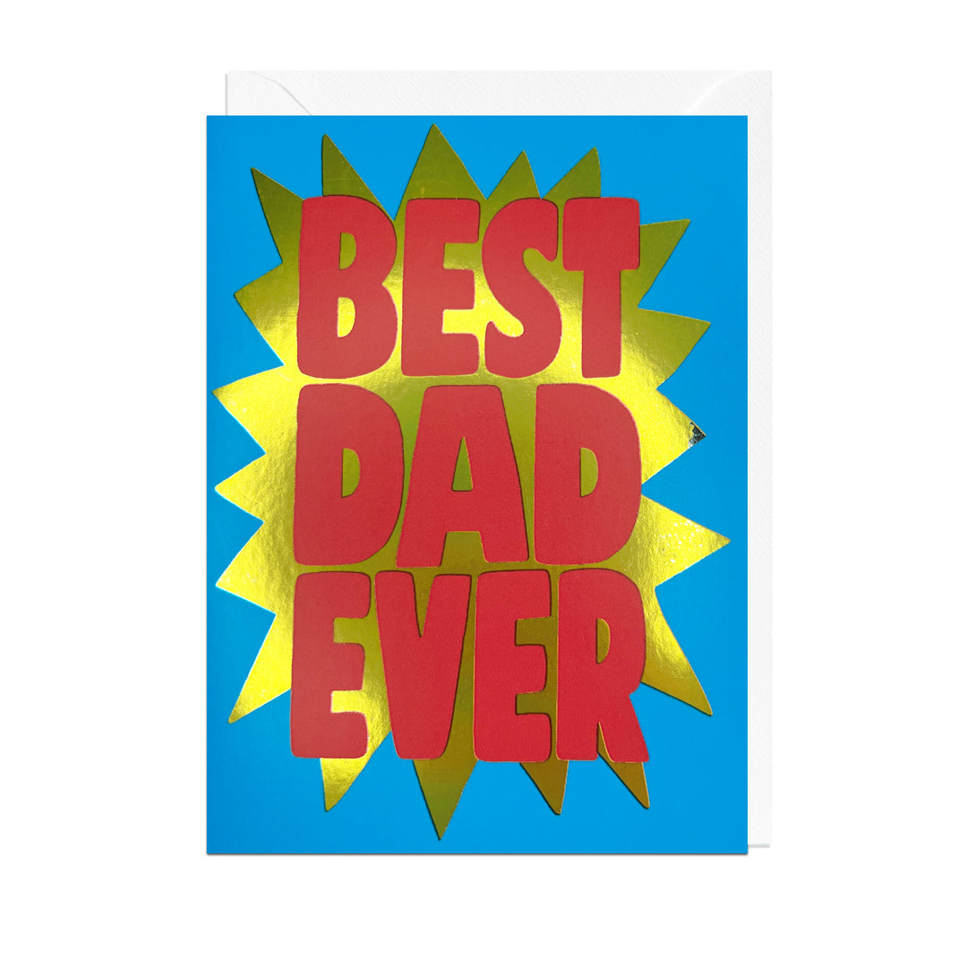 ANT152FOIL-Jolly Awesome-Best Dad Ever Foil-Card-Illustrators