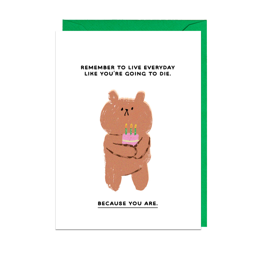 BGB116-Jolly Awesome-Going To Die-Card-