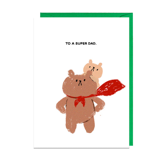 BGB156-Jolly Awesome-Super Dad-Card-Bearly Getting By