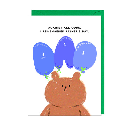 BGB324-Jolly Awesome-Against All Odds Father'S Day-Card-Bearly Getting By