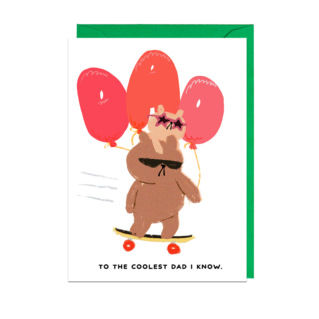 BGB327-Jolly Awesome-Coolest Dad I Know-Card-Bearly Getting By