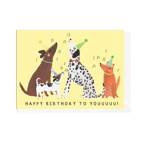 DO346-Jolly Awesome-Happy Birthday Singing Dogs-Card-