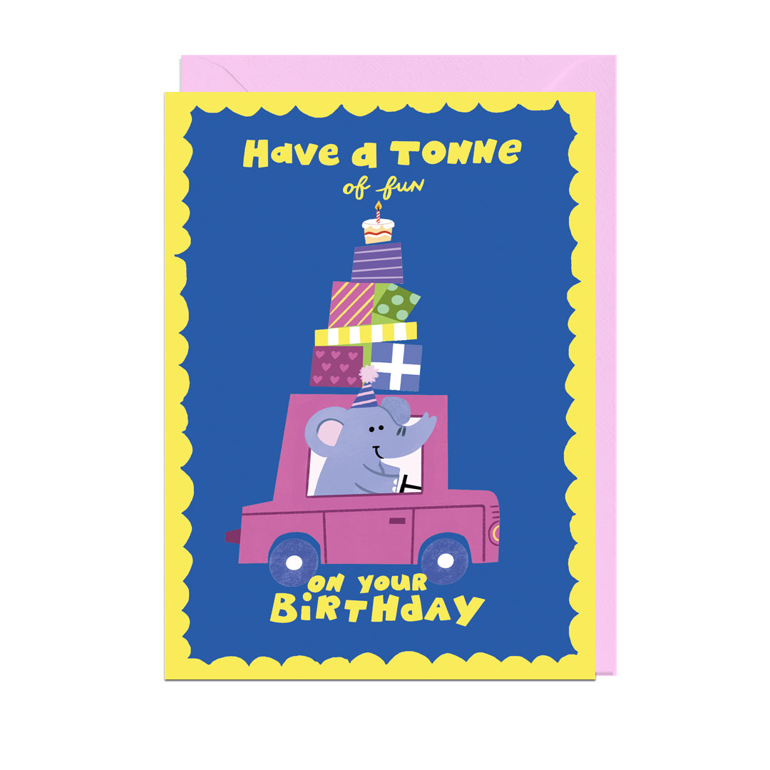 EH108-Jolly Awesome-Tonne Of Fun Birthday-Card-