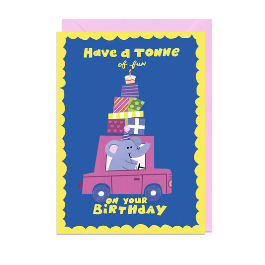 EH108-Jolly Awesome-Tonne Of Fun Birthday-Card-