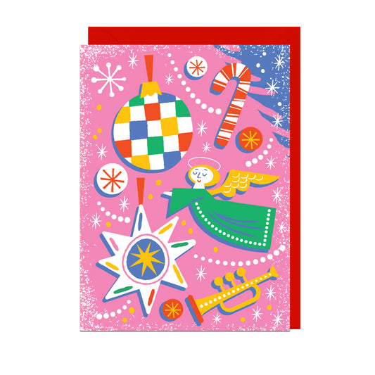 EM107-Jolly Awesome-Angel Christmas Decorations-Xmas Card-