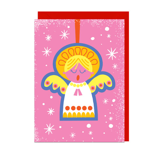 EM108-Jolly Awesome-Christmas Angel-Xmas Card-
