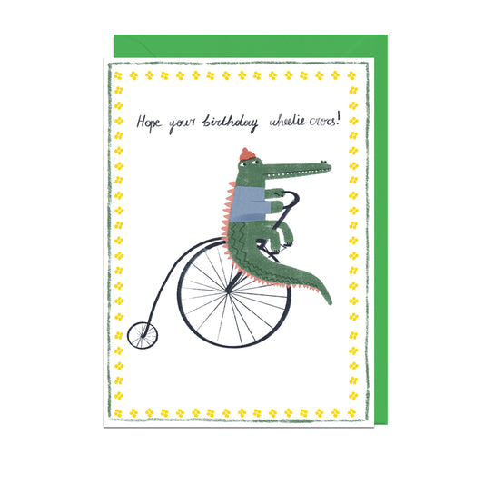 ET110-Jolly Awesome-Birthday Wheelie Crocs-Card-