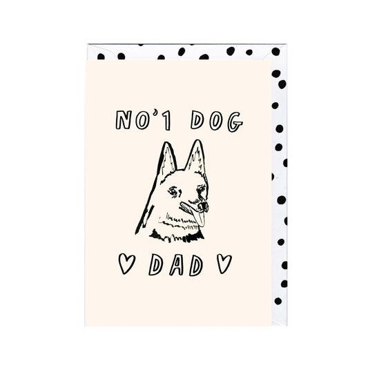 HR115-Jolly Awesome-Dog Dad German Shepherd-Card-