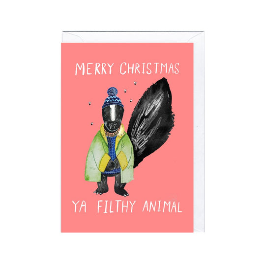 JA2148-Jolly Awesome-Filthy Animal-Xmas Card-