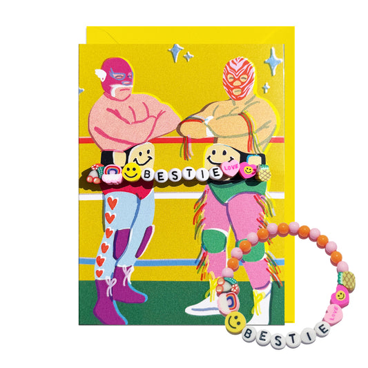 JAPG112-Jolly Awesome-Bestie Luchadors-Card-Bracelet Cards