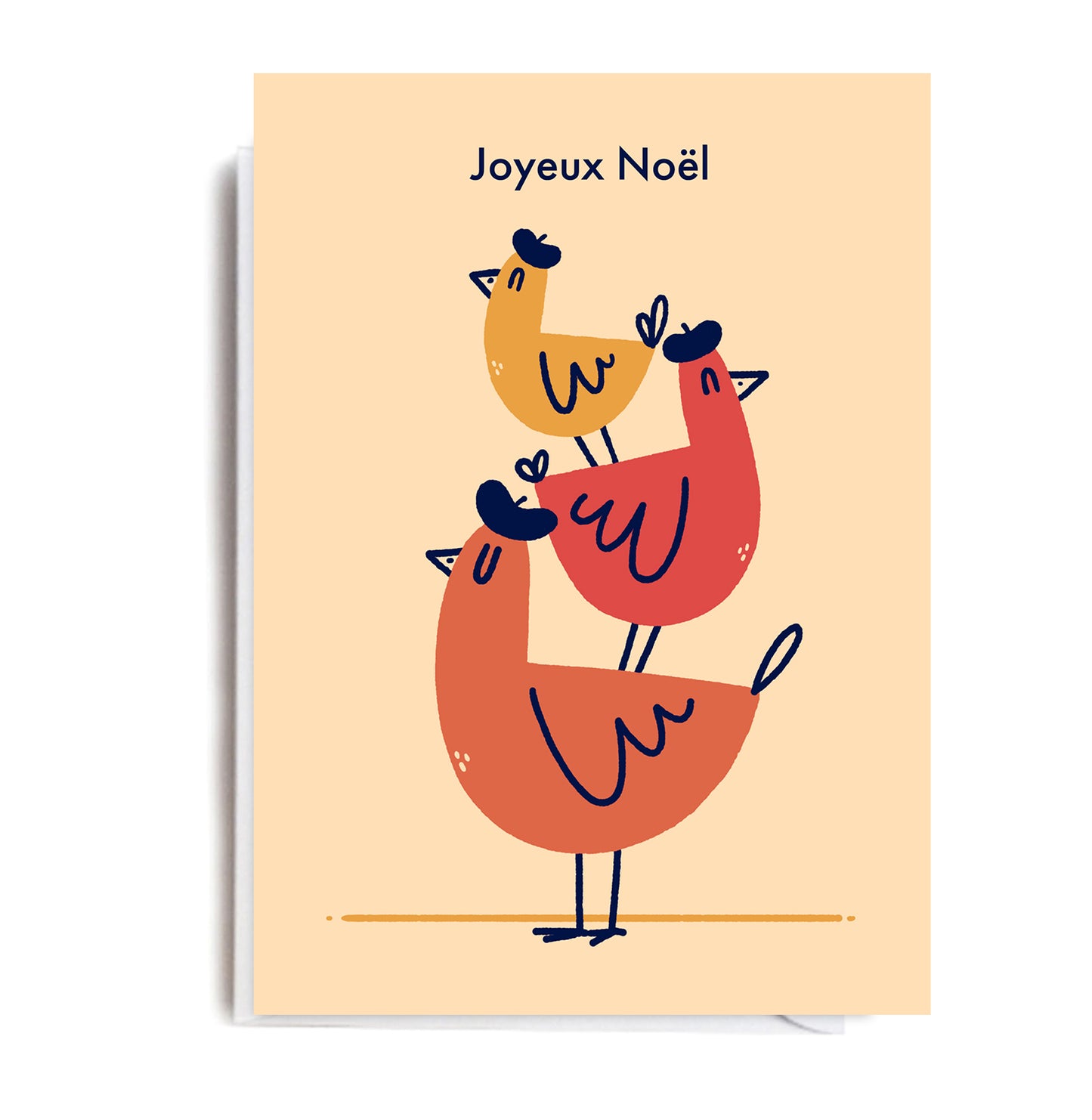 MJ154-Jolly Awesome-Joyeux Noel-Xmas Card-