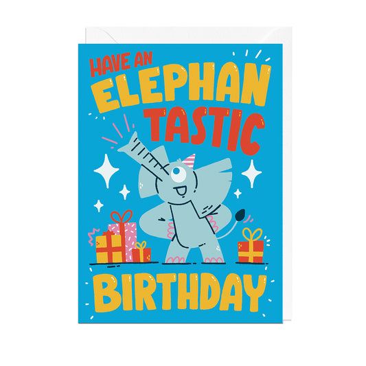 MJ404-Jolly Awesome-Elephantastic Birthday -Card-
