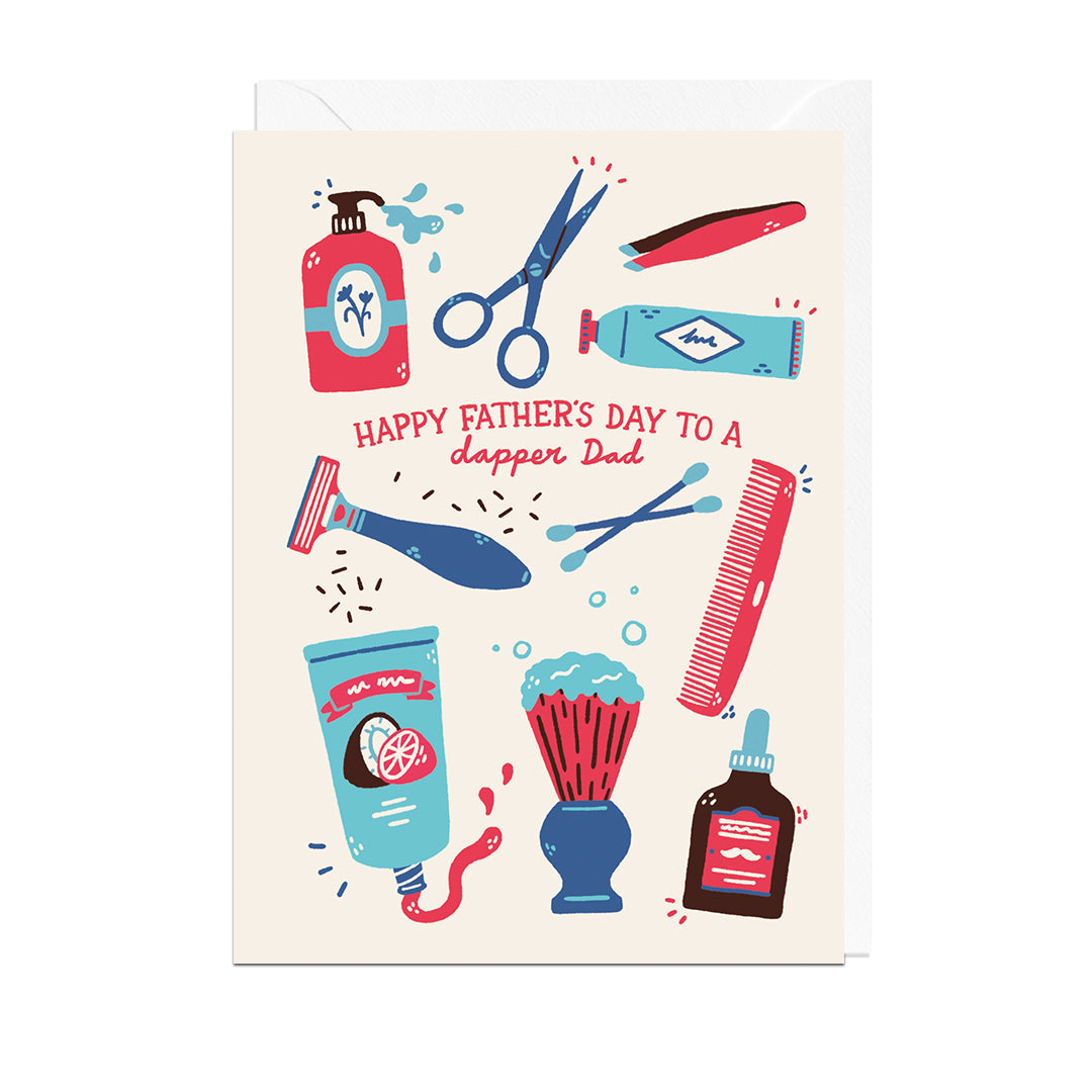 MJ427-Jolly Awesome-Happy Father'S Day Dapper Dad-Card-
