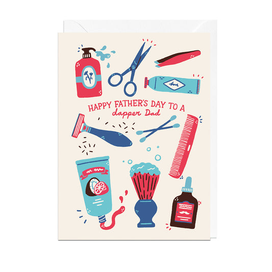 MJ427-Jolly Awesome-Happy Father'S Day Dapper Dad-Card-