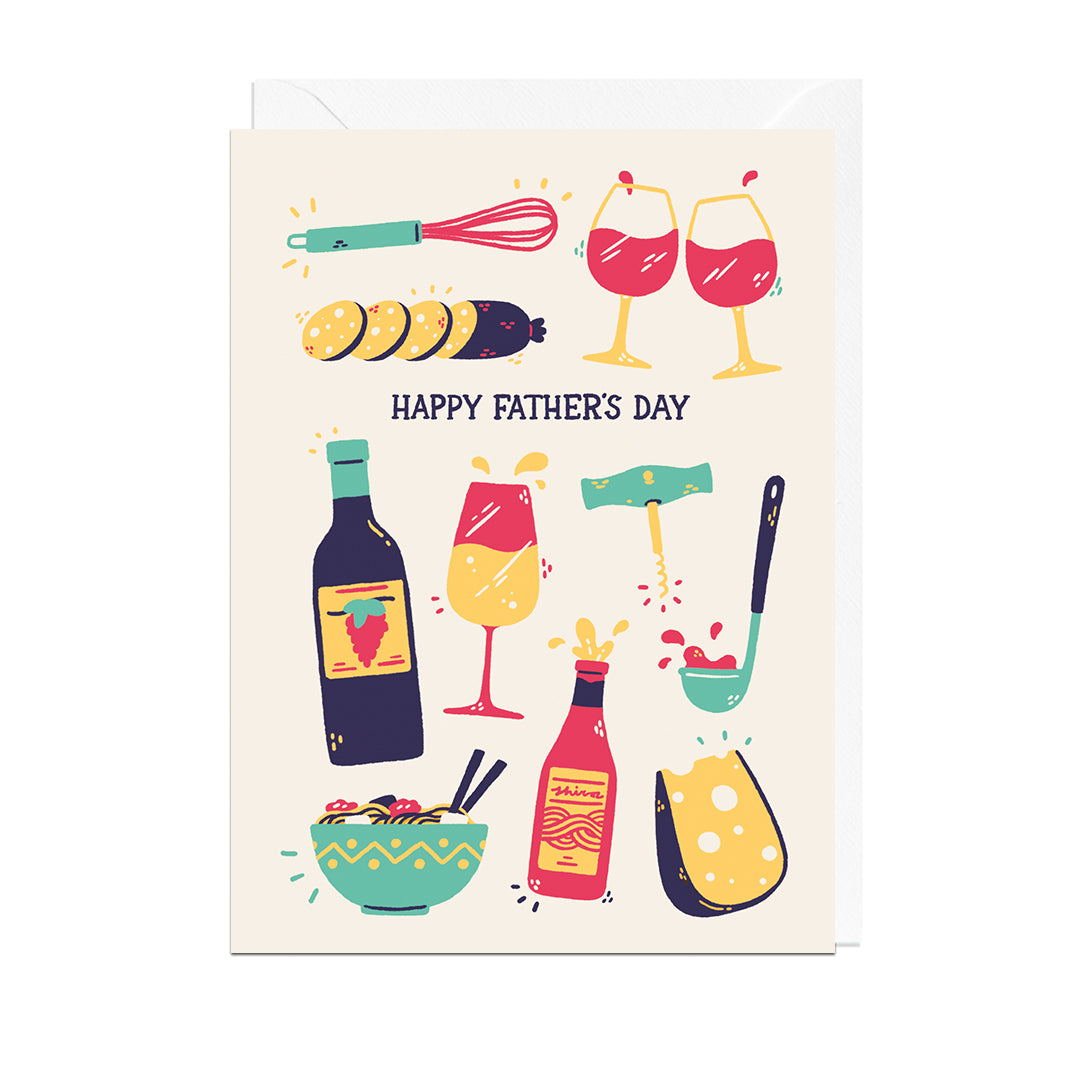 MJ428-Jolly Awesome-Happy Father'S Day Foodie-Card-