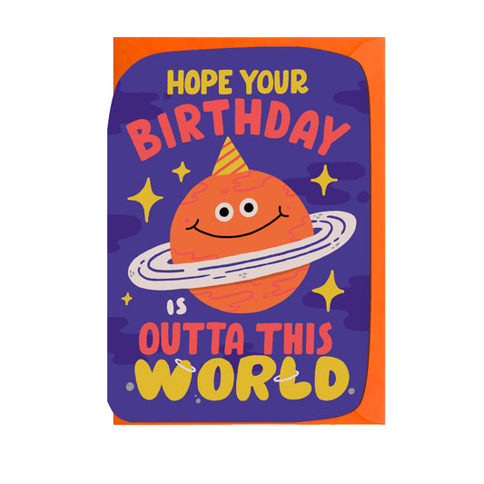 MJ906-Jolly Awesome-Birthday Outta This World -Card-