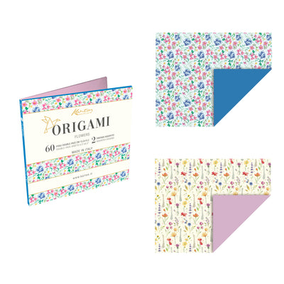 18-621-Kartos-Flowers Origami 60 Sheets 2 Designs-Origami Paper-Origami
