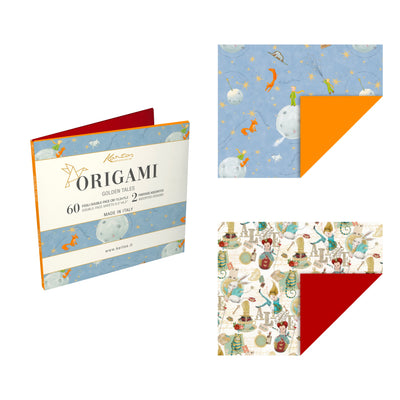 18-634-Kartos-Golden Tales Origami 60 Sheets 2 Designs-Origami Paper-Origami