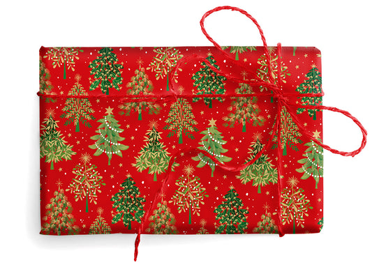 18-9424-Kartos-Merry And Bright Trees-Xmas Wrap-Carta Regalo