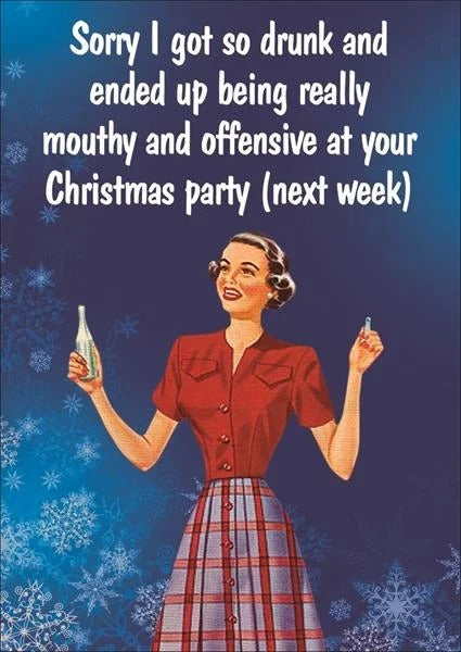 XBC012-Kiss Me Kwik-Christmas Party-Xmas Card-