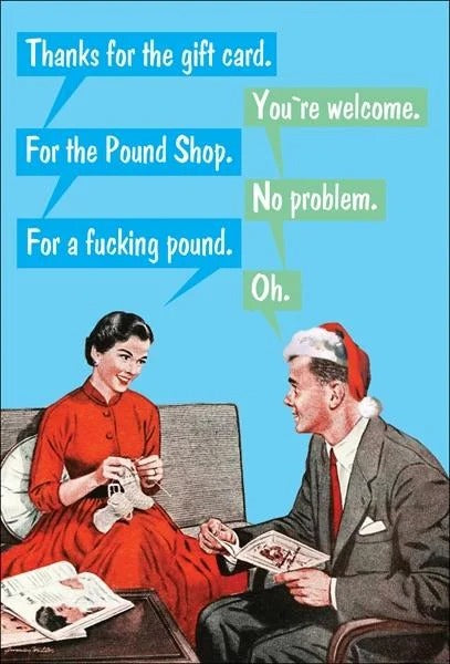 XBC019-Kiss Me Kwik-Gift Card-Xmas Card-