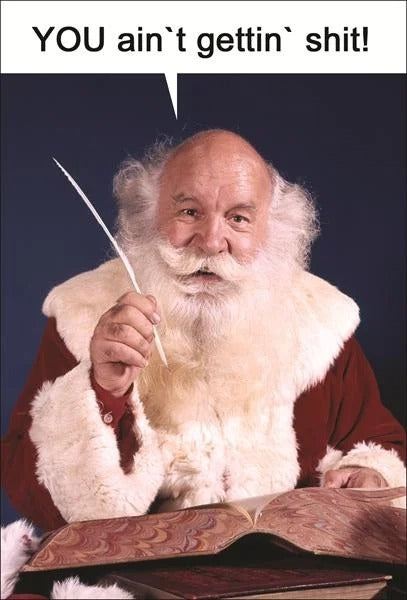 XKMKSANTAPEN-Kiss Me Kwik-Santa Pen-Xmas Card-