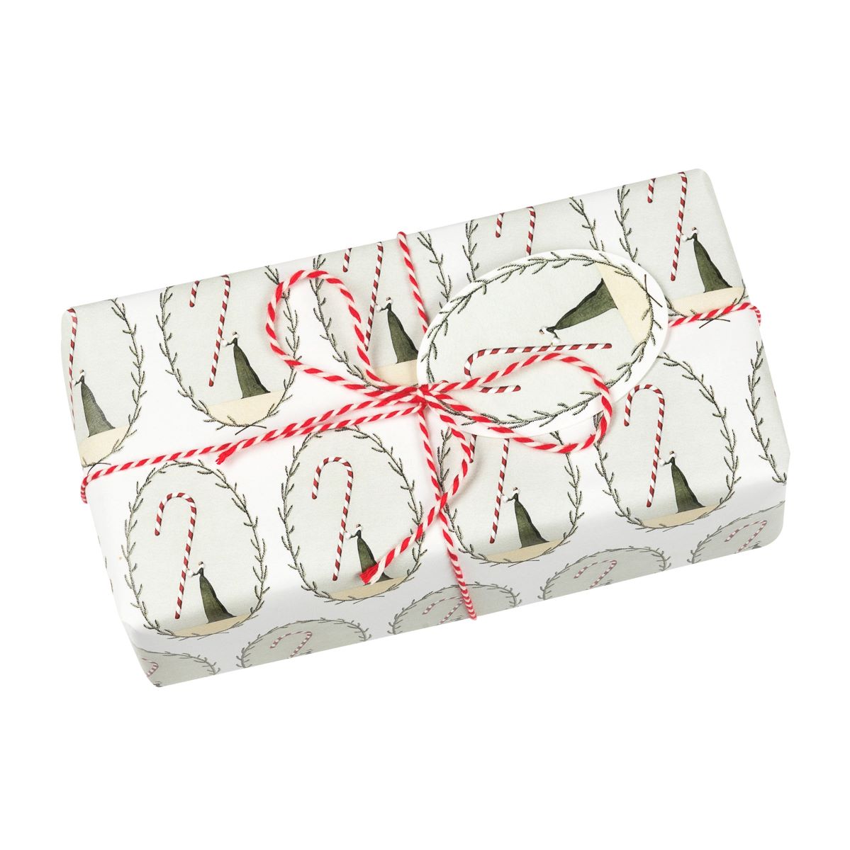 HC021-Laura Stoddart-Candy Cane-Xmas Wrap-Christmas Gift Wrap