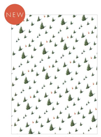HC058-Laura Stoddart-Through The Snow Gift Wrap-Xmas Wrap-