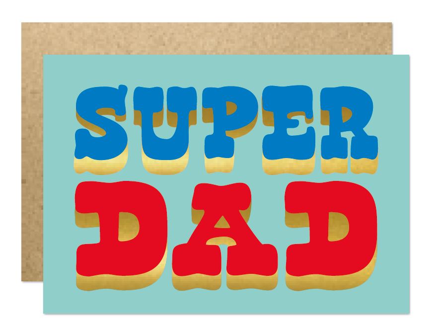 HOW078F-Lucky Ink-Super Dad-Card-