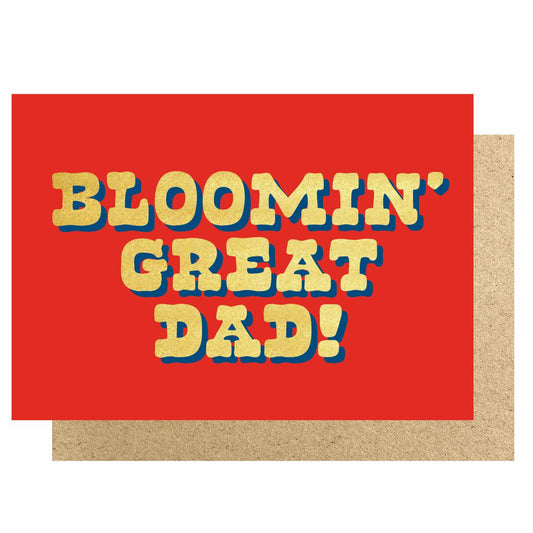 HOW164-Lucky Ink-Bloomin Great Dad-Card-