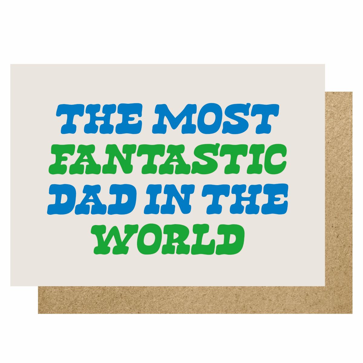 HOW221-Lucky Ink-The Most Fantastic Dad In The World-Card-