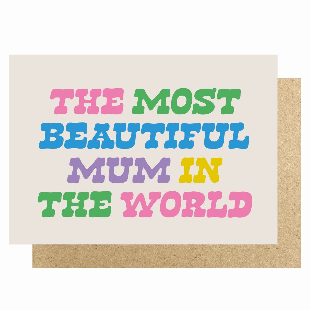 HOW283-Lucky Ink-Most Beautiful Mum-Card-